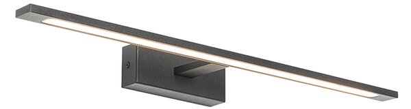 Lampa de perete moderna neagra 62 cm incluzând LED IP44 - Jerre