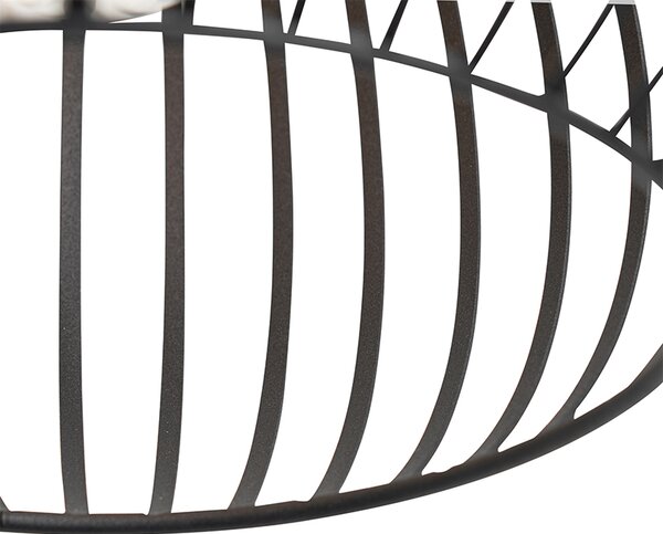 Lampă modernă suspendată neagră 38 cm - Saffira