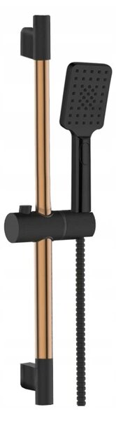 Invena Midnight, coloana de dus cu dus de mana, negru-aur roz, AU-35-014-S
