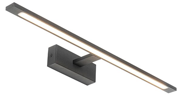 Lampa de perete moderna neagra 62 cm incluzând LED IP44 - Jerre