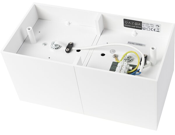 Spotlight de design alb dreptunghiular cu 2 lumini - Box