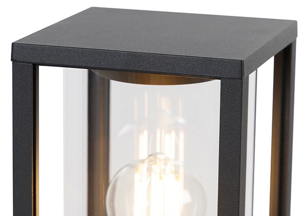 Lampă de exterior cu picior neagră 100 cm cu țăruș de pământ și glandă pentru cablu - Charlois