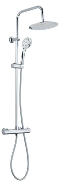 Invena Musta, baterie termostatica de dus cu coloana de dus, crom lucios, INV-AU-84-001-X