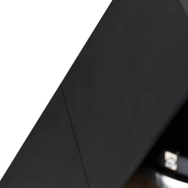 Spotlight de design negru dreptunghiular cu 2 lumini - Box