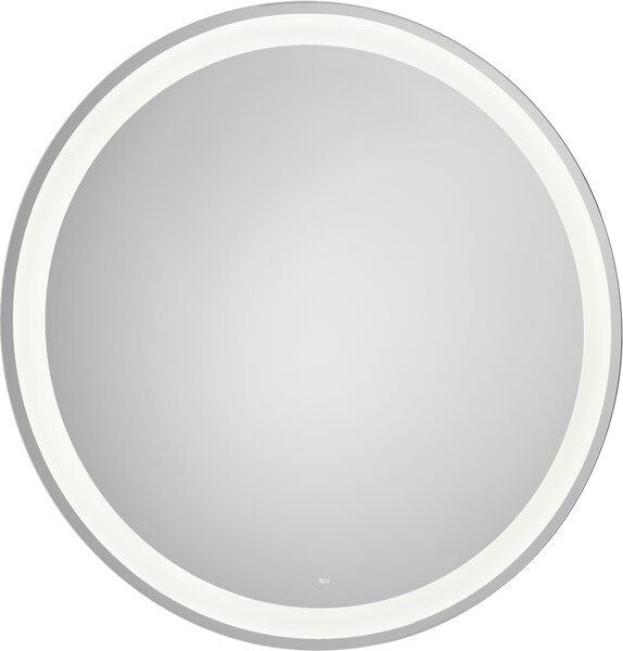 Roca Iridia oglindă 80x80 cm rotund cu iluminare cu covoraș de încălzire argint A812337000
