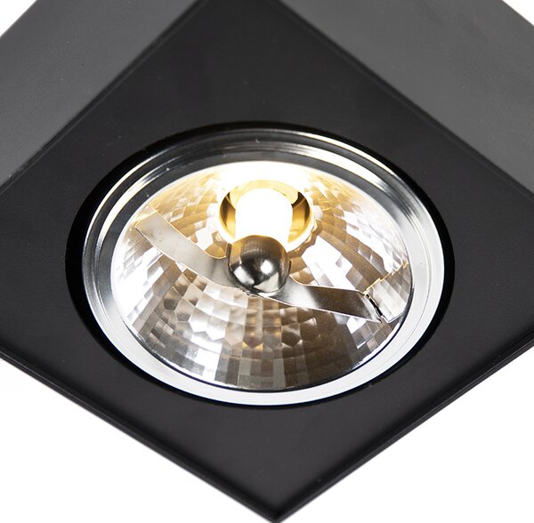 Spotlight de design negru pătrat - Kaya
