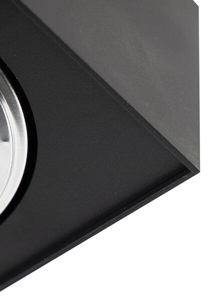 Spotlight de design negru pătrat - Kaya