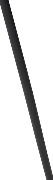 Lampa de podea de design neagră cu auriu - Mayelle