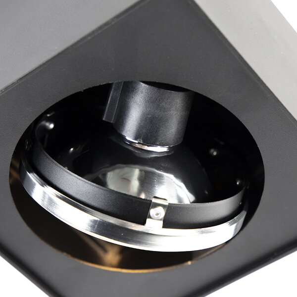 Spotlight de design negru pătrat - Kaya