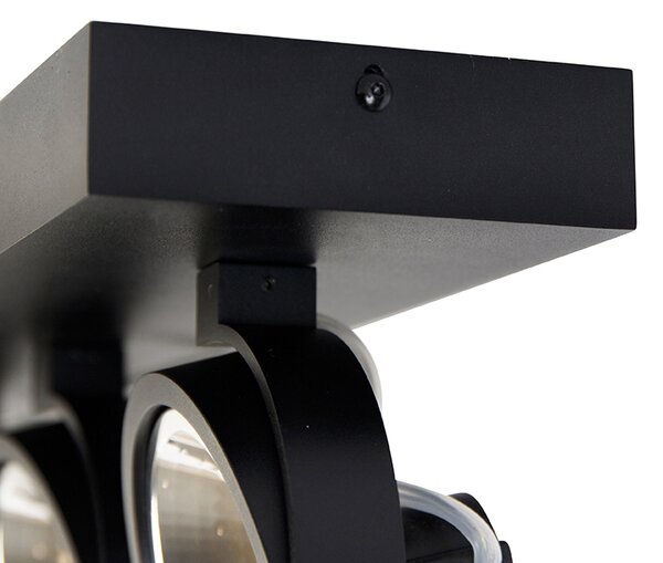 Spotlight de design negru reglabil cu 3 lumini - Go