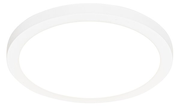 Spot încastrat sau aplicat alb 30 cm incl. LED Diminuare în 3 trepte până la cald cu comutator DIP - Trans