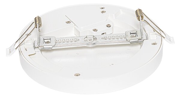 Spot încastrat sau aplicat alb 18 cm incl. LED Dimabil în 3 trepte până la cald cu comutator DIP - Trans