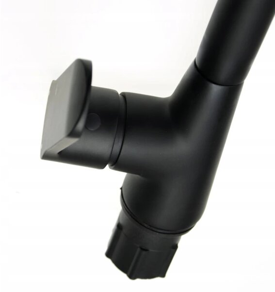Invena Siros, baterie de lavoar de sine stătătoare, negru mat, BZ-90-L04-A