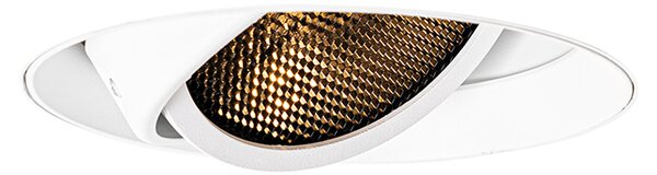 Spot modern îngropat alb GU10 AR111 rotund fără rama - Oneon Honey