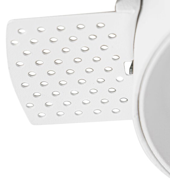 Spot modern încastrat alb GU10 rotund fără rama - Oneon
