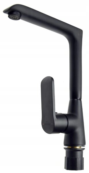 Invena Siros, baterie de lavoar de sine stătătoare, negru mat, BZ-90-L04-A