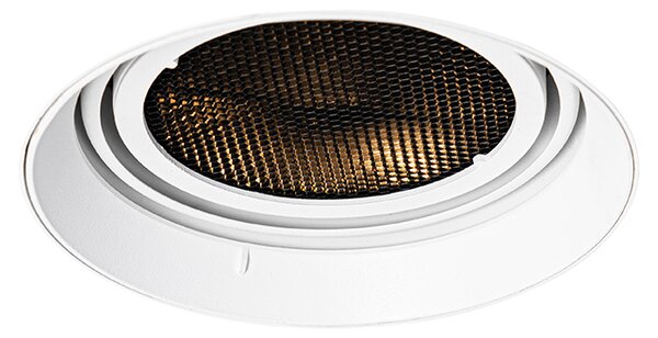 Spot modern îngropat alb GU10 AR111 rotund fără rama - Oneon Honey