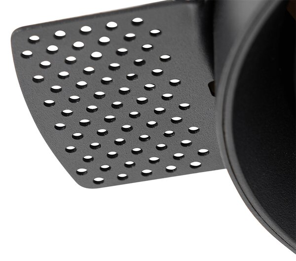 Spot modern îngropat negru GU10 AR111 rotund fără rama - Oneon Honey