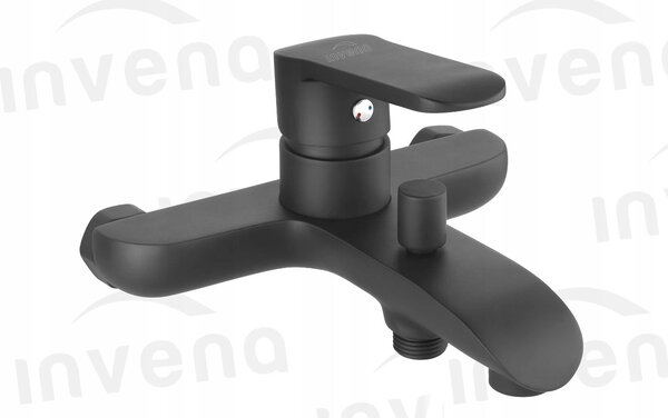 Invena Siros, baterie pentru cada, negru mat, INV-BW-90-004-A