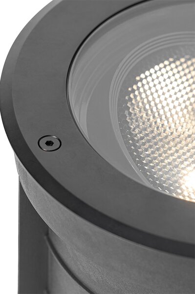 Spot exterior îngropat negru AR111 reglabil IP65 - Delux Honey