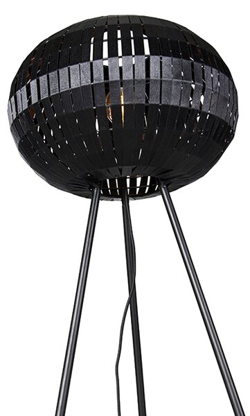 Lampa de podea moderna cu trepied neagra - Zoë