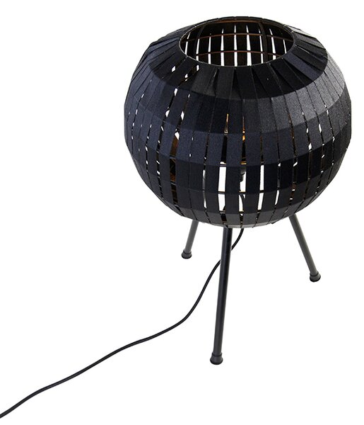 Lampă de masă modernă cu trepied negru - Zoë