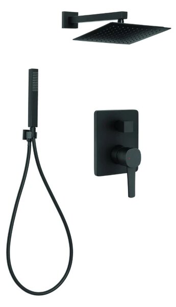 Invena Trend, set de duș ascuns cu duș de mână și de ploaie 25x25cm, INV-BS-02-0K4-V