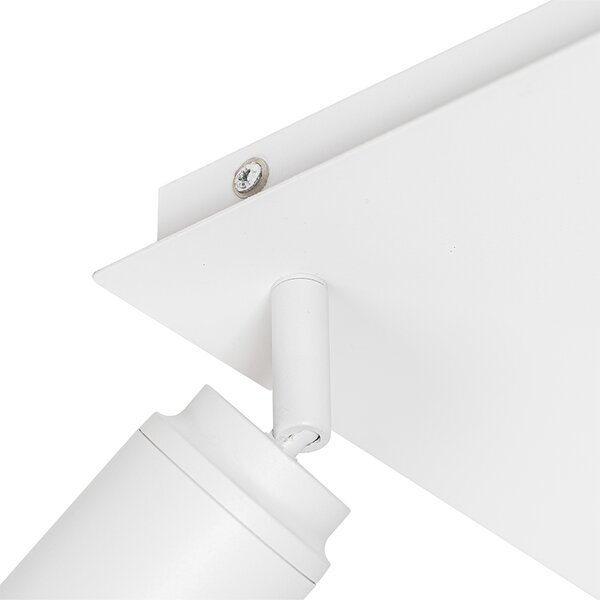Spotlight modern pentru baie alb pătrat cu 3 lumini IP44 - Ducha