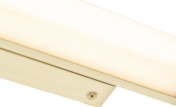 Aplică de perete pentru baie din alamă 32 cm cu LED inclus IP44 - Cascada
