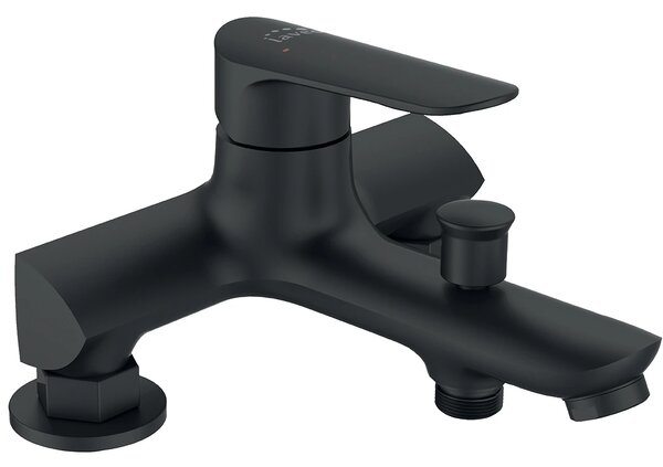 Laveo Appia, baterie pentru cada/dus h-112, negru, LAV-BLP_715D