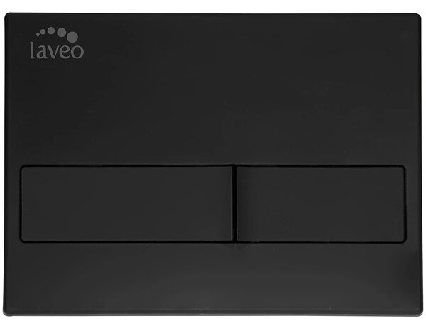Laveo Beni, buton de spălare a toaletei, negru, LAV-VPB_795V