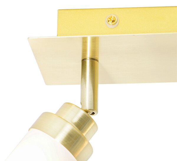 Spotlight modern pentru baie din alamă cu 2 lumini IP44 - Japie
