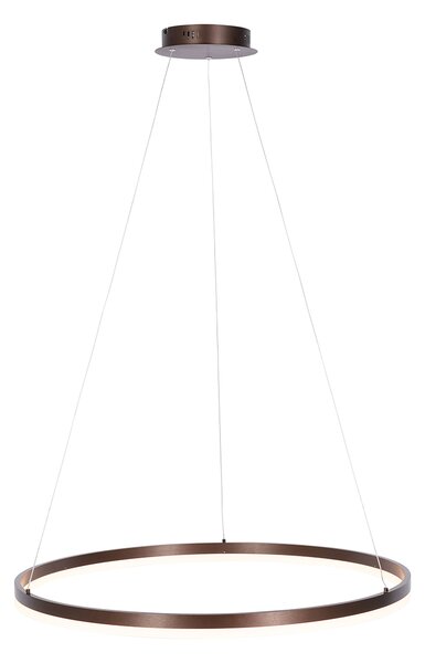 Lampă suspendată din bronz închis 80 cm cu LED cu dimmer pe 3 trepte - Anello