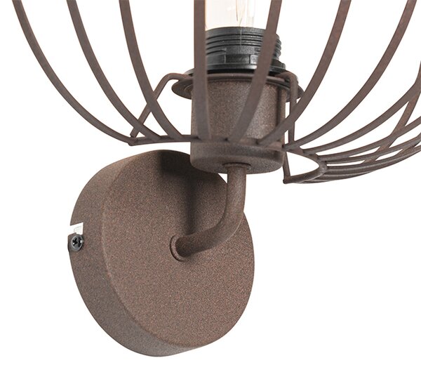 Lampa de perete de design maro ruginiu 30 cm - Johanna