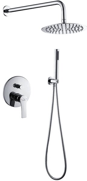 Laveo Raila, set de dus ascuns, crom, LAV-BLL_001P