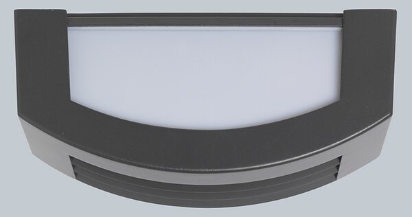Lampă de perete inteligentă antracit IP44 inclusiv Wifi P45 - Hurricane 1
