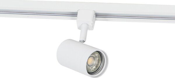 Sistem de iluminat inteligent cu șină albă, monofazat, cu 5 lumini, inclusiv Wi-Fi GU10 - Iconic Jeana