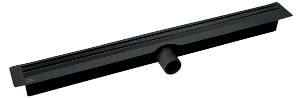 Laveo Slim, scurgere de duș 50 cm, negru, LAV-COS_750D