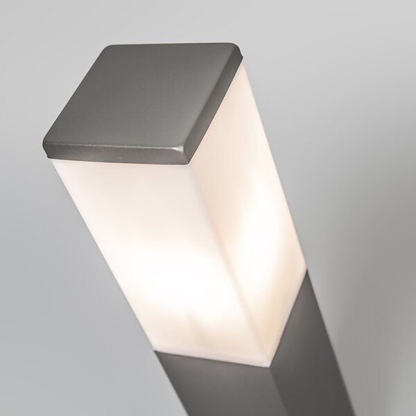Lampă de stradă inteligentă pentru exterior gri închis 45 cm inclusiv WiFi P45 - Malios