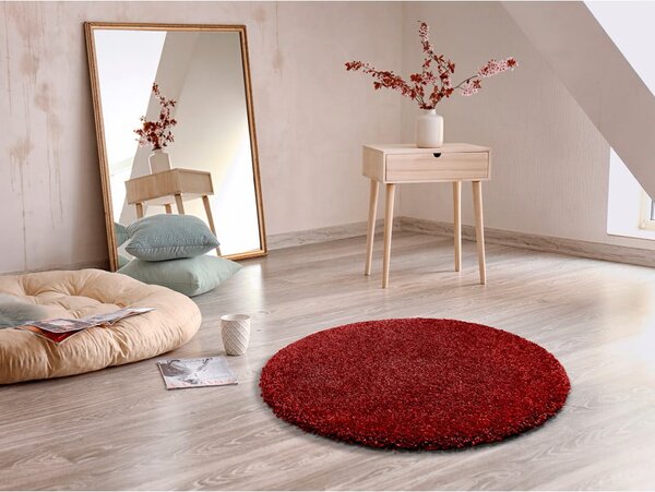 Covor rotund Universal Aqua Liso, ø 80 cm, roșu