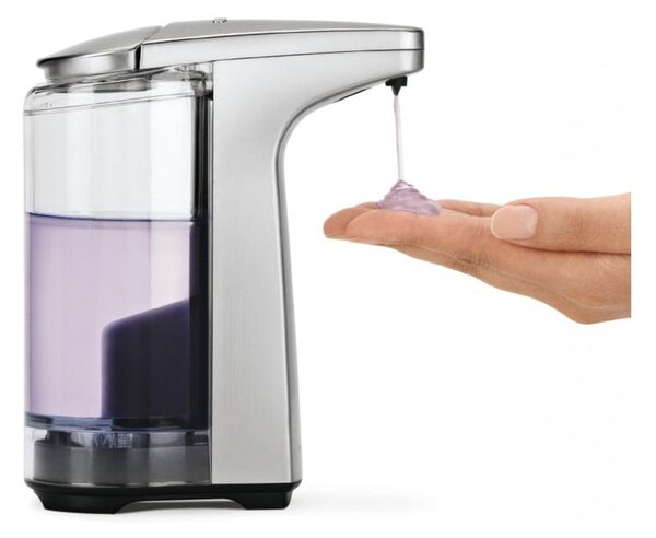 Dispenser de săpun cu senzor din metal gri 237 ml - simplehuman