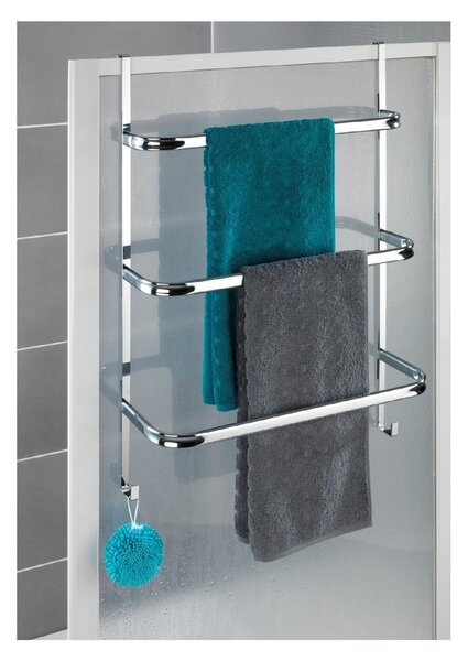 Suport pentru prosoape Wenko Towel Holder Chrome, 21 x 54 cm, argintiu
