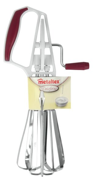Mixer manual din oțel inoxidabil Metaltex Whiper, 25 x 13 cm