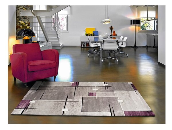 Covor Universal Detroit, 120 x 170 cm, gri - violet