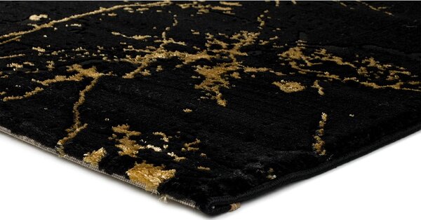 Covor Universal Gold Marble, 80 x 150 cm, negru