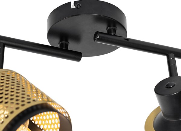 Proiector industrial negru cu auriu 4 lumini - Kayden