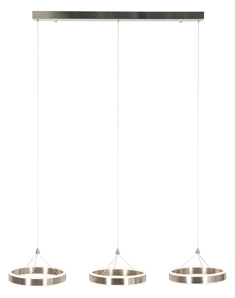 Lampă suspendată din oțel dreptunghiulară incluzând LED cu dimmer în 3 trepte, 3 lumini - Lyani