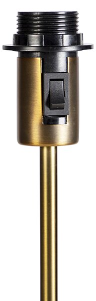 Lampă de podea reglabilă bronz cu abajur gri deschis 50 cm - Parte