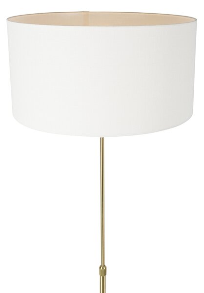 Lampă de podea reglabilă aurie cu abajur alb 50 cm - Parte