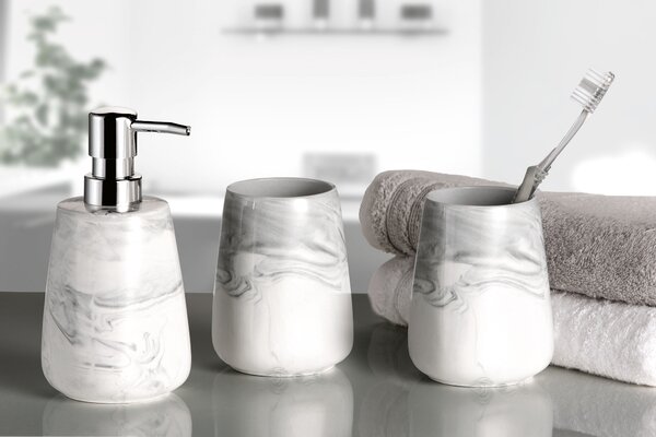 Kleine Wolke Marble dozator săpun 350 ml alb-gri 5854901854